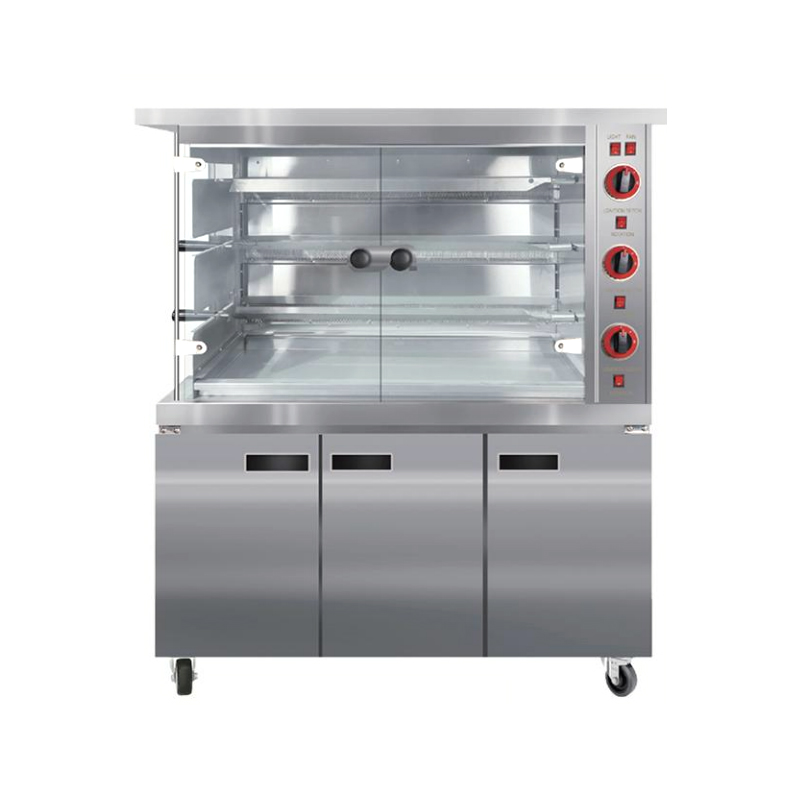 3P Cabinet-Type Gas Three-Row Chicken Rotisserie