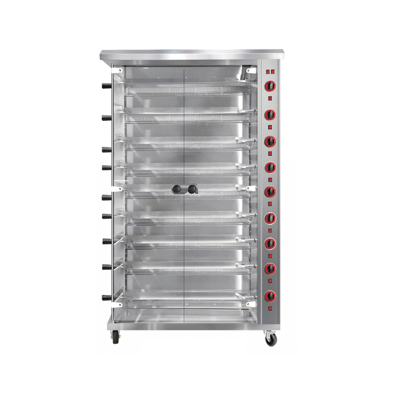 9P Gas Nine-Row Vertical Chicken Rotisserie