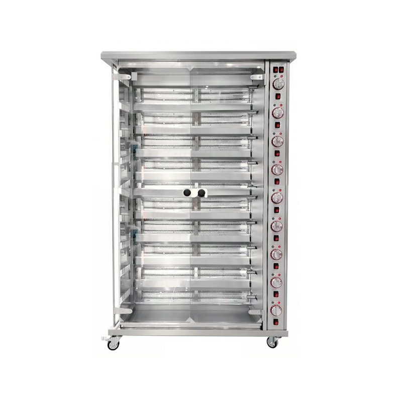 9P Electric Nine-Row Vertical Chicken Rotisserie