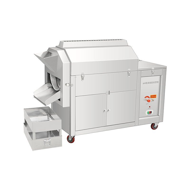 CY-100B Gas Large Single Drum Horizontal Frying Machine