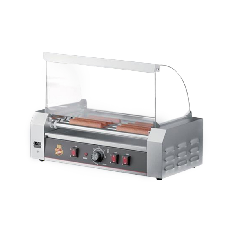 CY-5 Five-Tube National Standard Removable-Glass Roller Sausage Grill