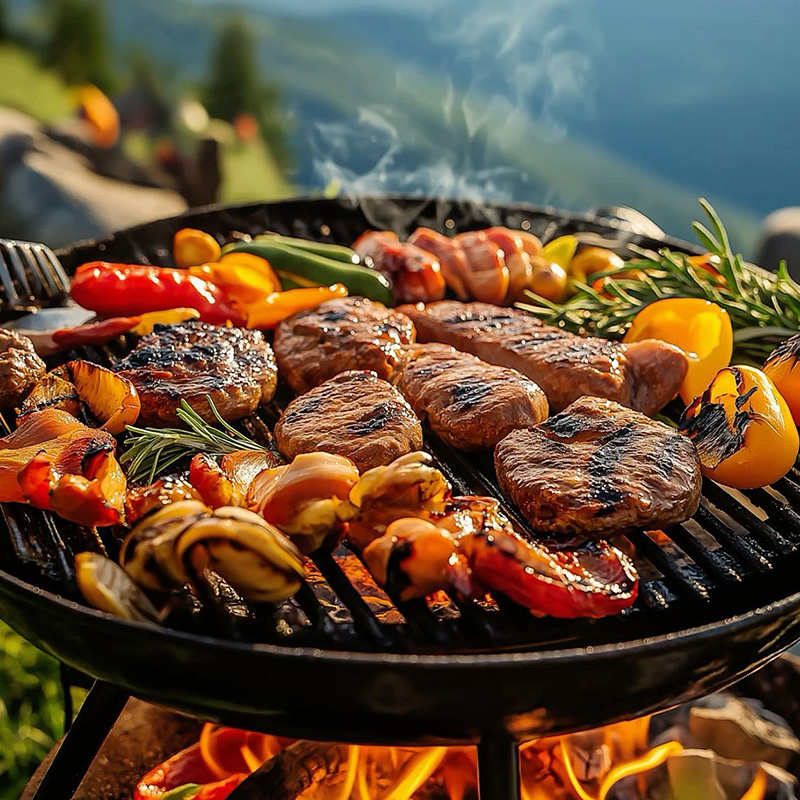 130B-22 Four-Control Gas Infrared BBQ Grill